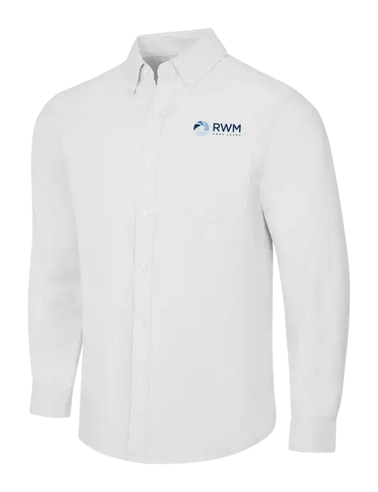 White SuperPro Oxford Shirt w/RWM Home Loans Logo