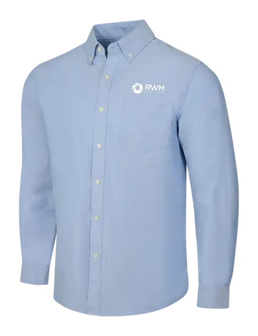Light Blue SuperPro Oxford Shirt w/RWM Home Loans Logo