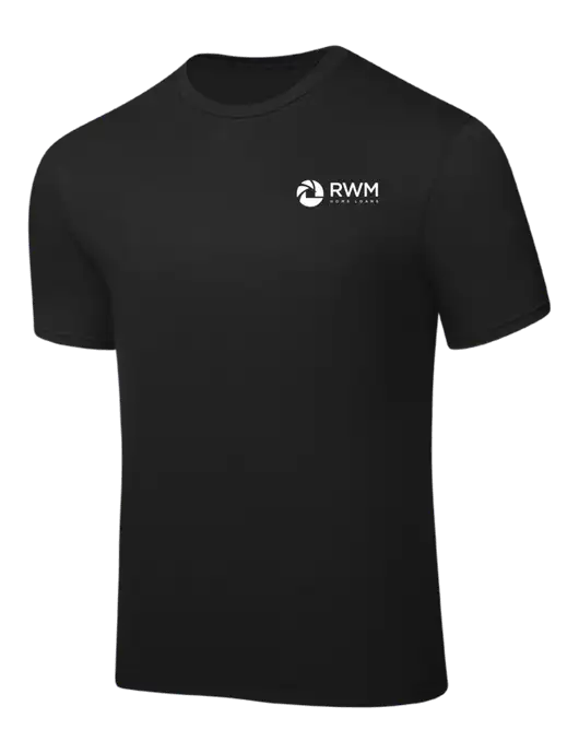 Black PosiCharge Competitor Tee w/RWM Home Loans Logo