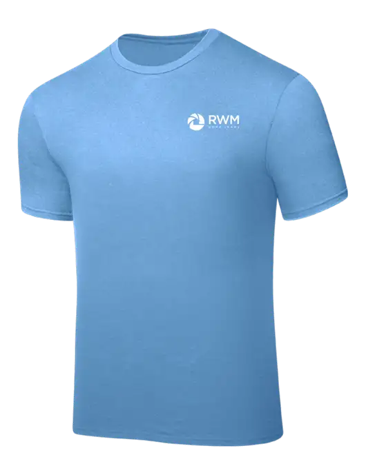Carolina Blue PosiCharge Competitor Tee w/RWM Home Loans Logo