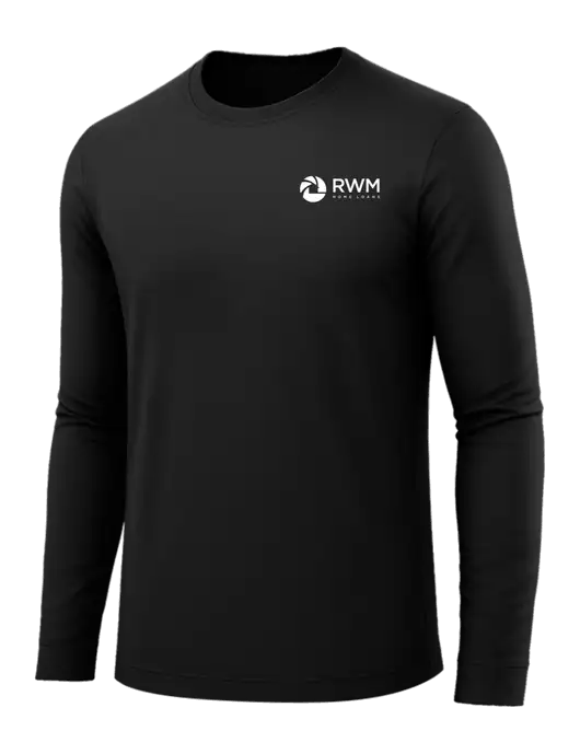 Long Sleeve Black PosiCharge Competitor Tee w/RWM Home Loans Logo