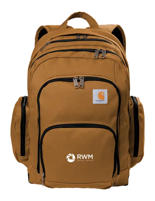 Carhartt Brown Foundry Series Pro Backpack w/RWM Home Loans Logo