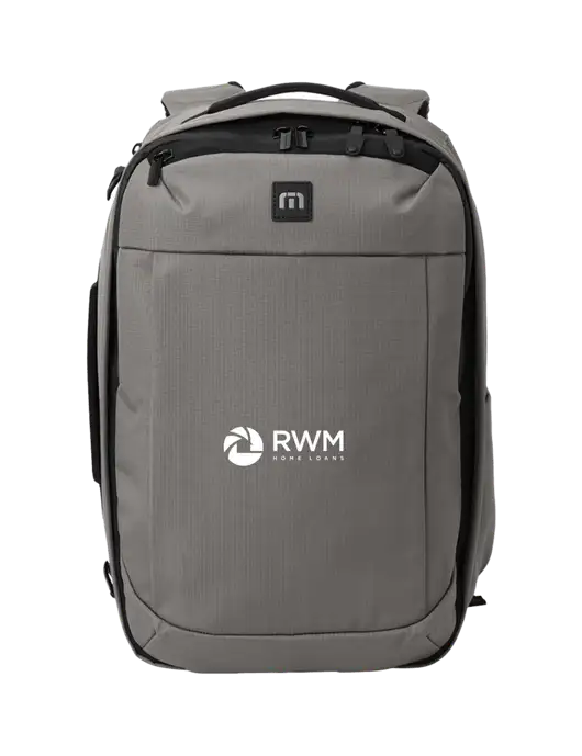 TravisMathew Medium Grey Convertible Backpack w/RWM Home Loans Logo