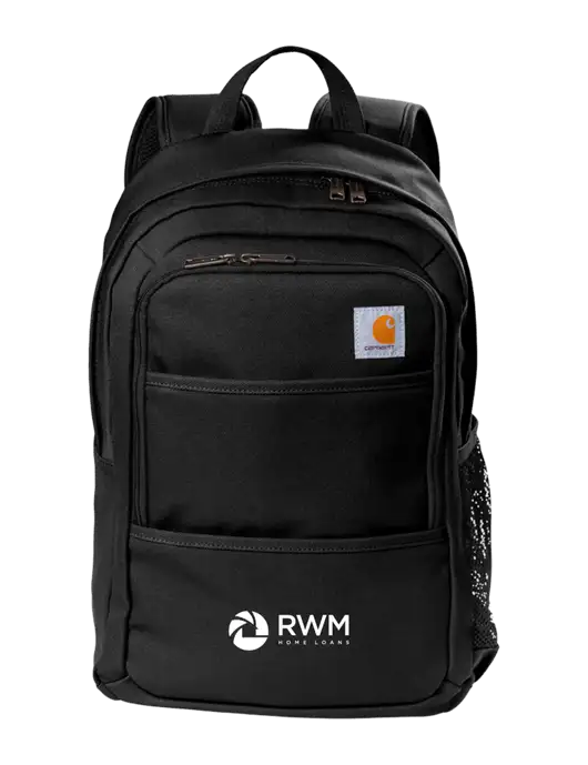 Carhartt Black Foundry Series Backpack w/RWM Home Loans Logo