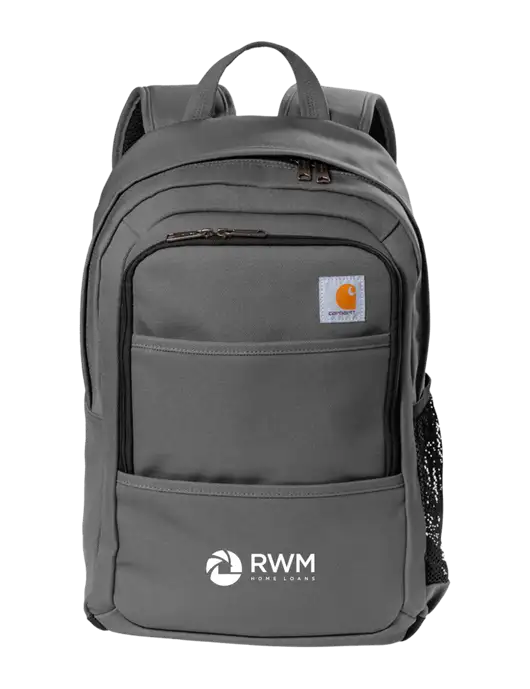 Carhartt Medium Grey Foundry Series Backpack w/RWM Home Loans Logo