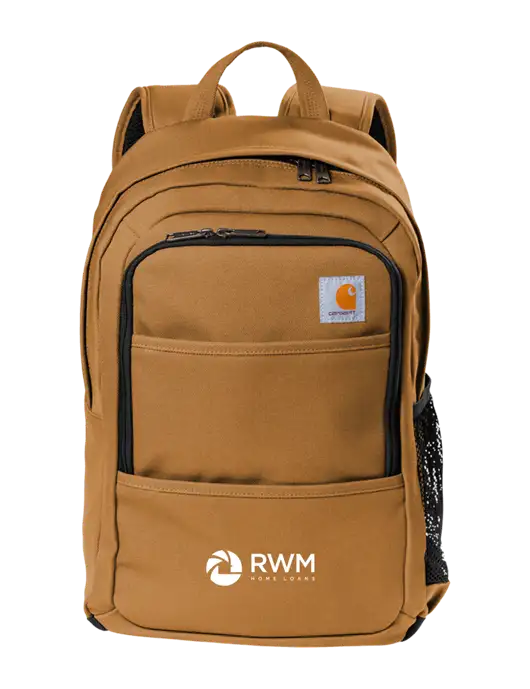 Carhartt Brown Foundry Series Backpack w/RWM Home Loans Logo