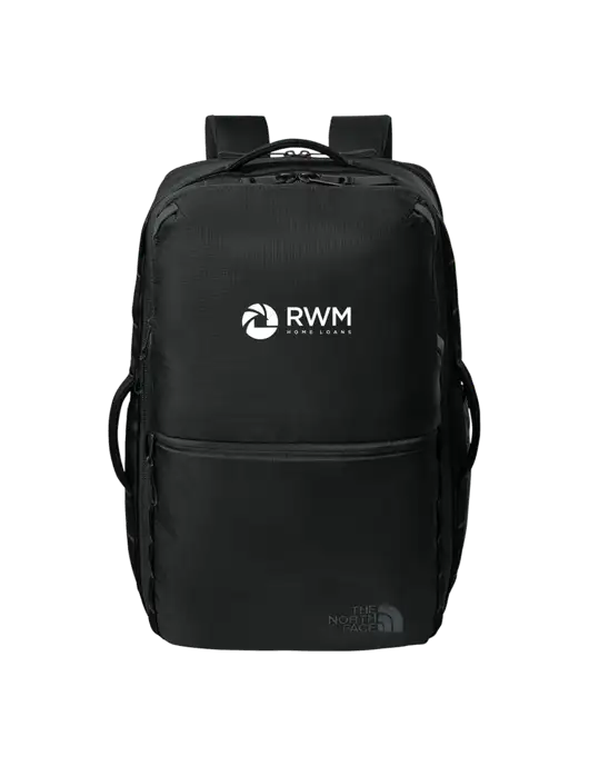The North Face 35L Black Travel Backpack w/RWM Home Loans Logo