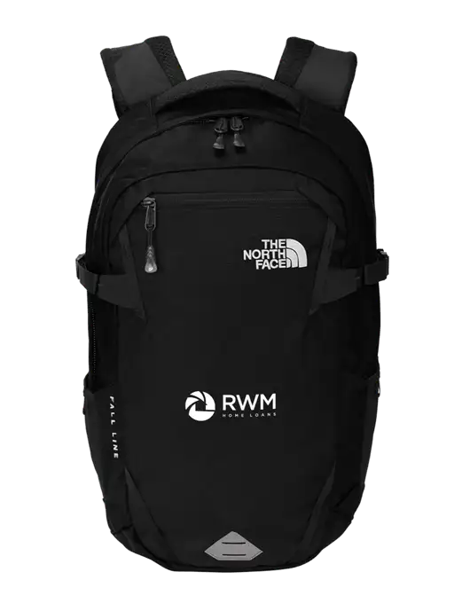 North Face Fall Line Black Backpack w/RWM Home Loans Logo