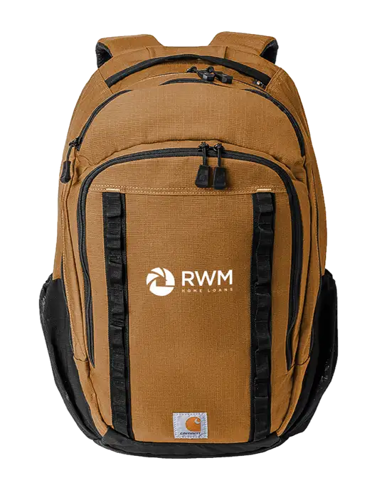 Carhartt 25L Ripstop Light Brown Backpack w/RWM Home Loans Logo