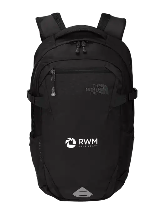 North Face Fall Line Black Heather Backpack w/RWM Home Loans Logo