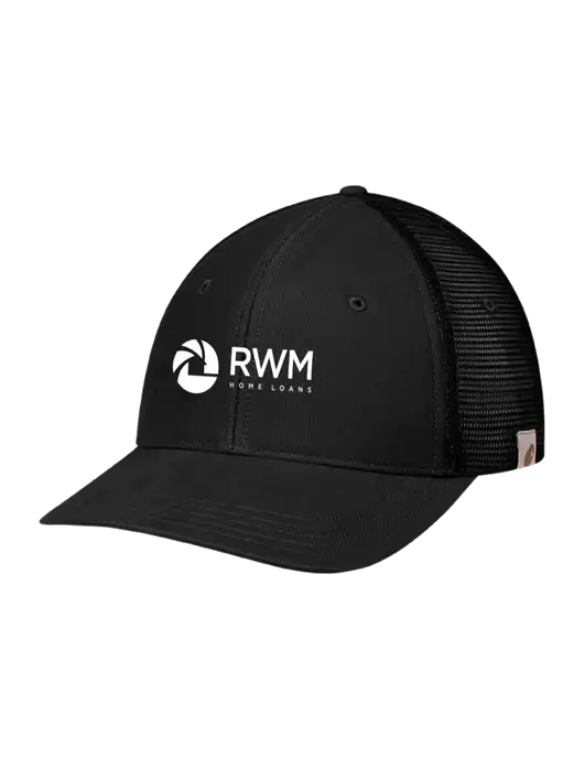 Carhartt Black Canvas Trucker Cap w/RWM Home Loans Logo
