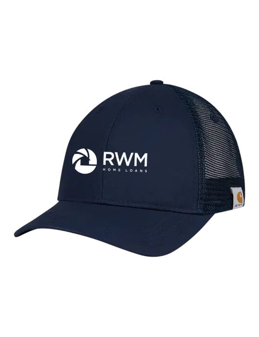Carhartt Navy Trucker Rugged Pro Series Cap w/RWM Home Loans Logo