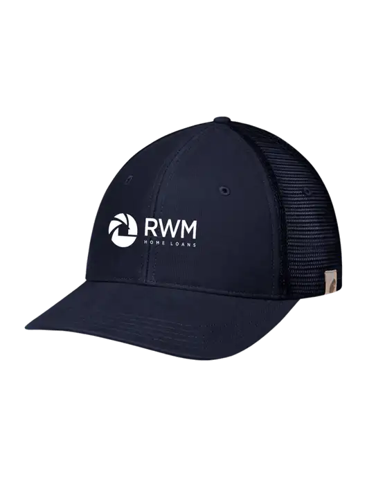 Carhartt Navy Canvas Trucker Cap w/RWM Home Loans Logo