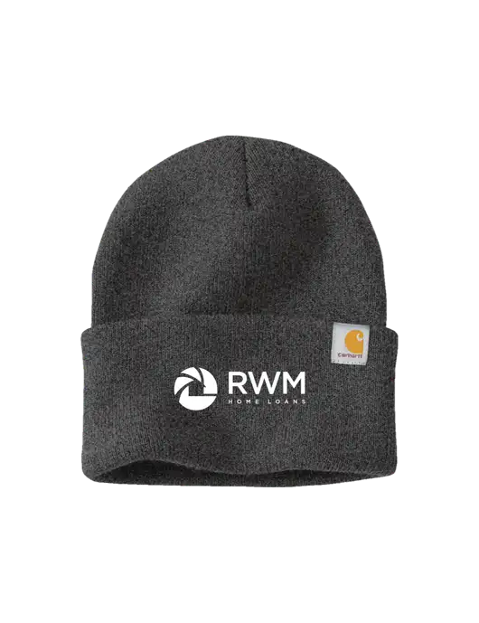 Carhartt Dark Grey Watch Cap 2.0 w/RWM Home Loans Logo