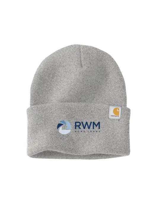 Carhartt Light Grey Heather Watch Cap 2.0 w/RWM Home Loans Logo