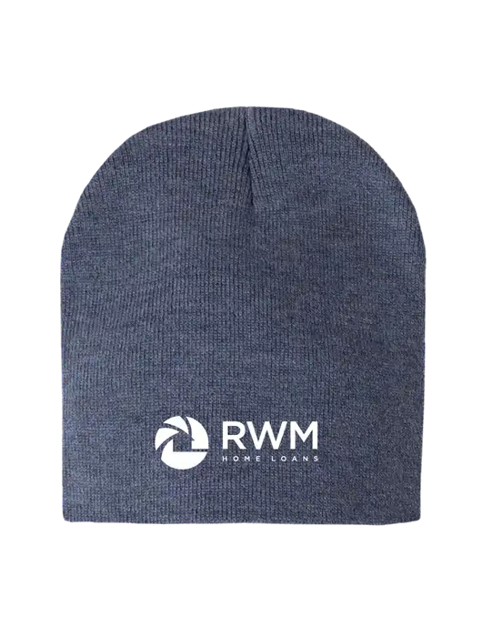 Navy Heather Element Knit Beanie w/RWM Home Loans Logo