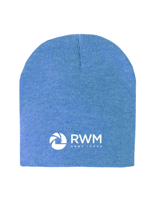 Royal Heather Element Knit Beanie w/RWM Home Loans Logo