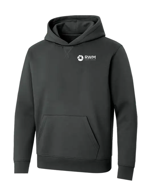 Allmade Charcoal Grey Organic French Terry Pullover Hoodie w/RWM Home Loans Logo