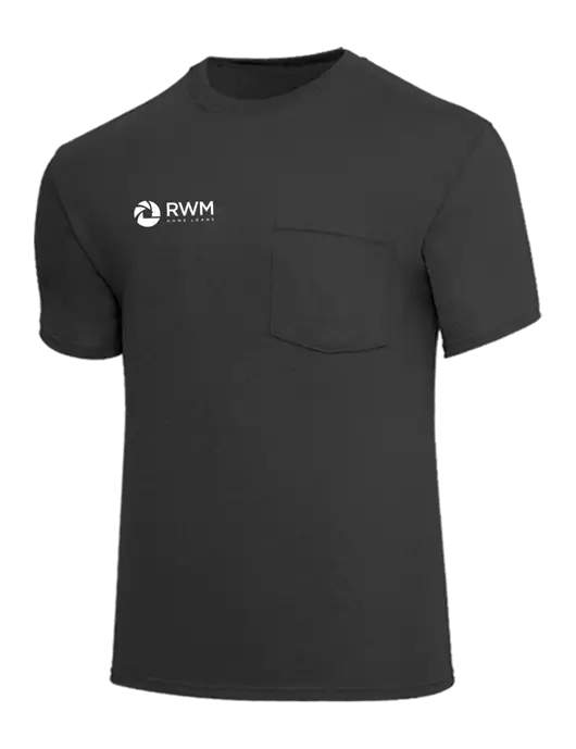 Core Blend Charcoal Grey Pocket T-Shirt w/RWM Home Loans Logo