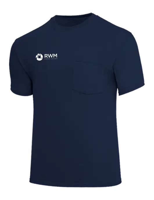Core Blend Navy Pocket T-Shirt w/RWM Home Loans Logo