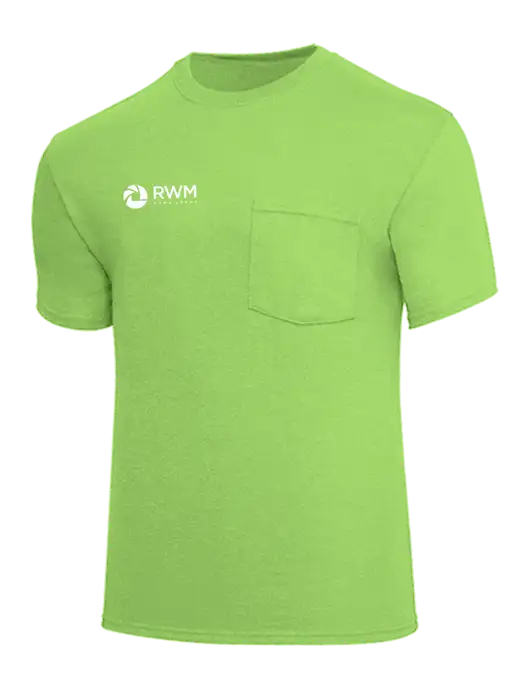 Core Blend Light Green Pocket T-Shirt w/RWM Home Loans Logo