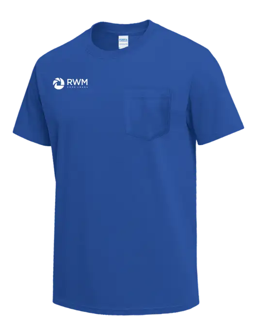 Royal Heavyweight 6.1 oz Pocket T-Shirt w/RWM Home Loans Logo