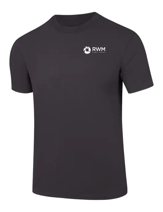 Comfort Colors 6.1 oz Dark Grey Heavyweight Ring Spun T-Shirt w/RWM Home Loans Logo