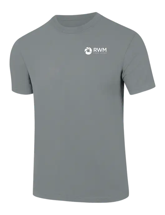 Comfort Colors 6.1 oz Medium Grey Heavyweight Ring Spun T-Shirt w/RWM Home Loans Logo
