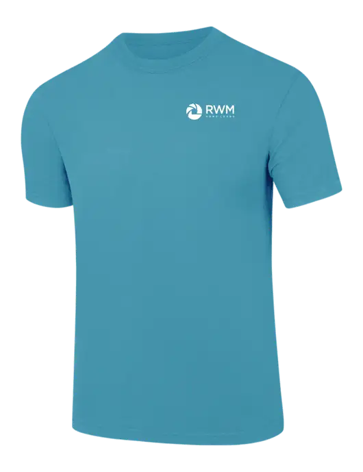 Comfort Colors 6.1 oz Sapphire Heavyweight Ring Spun T-Shirt w/RWM Home Loans Logo