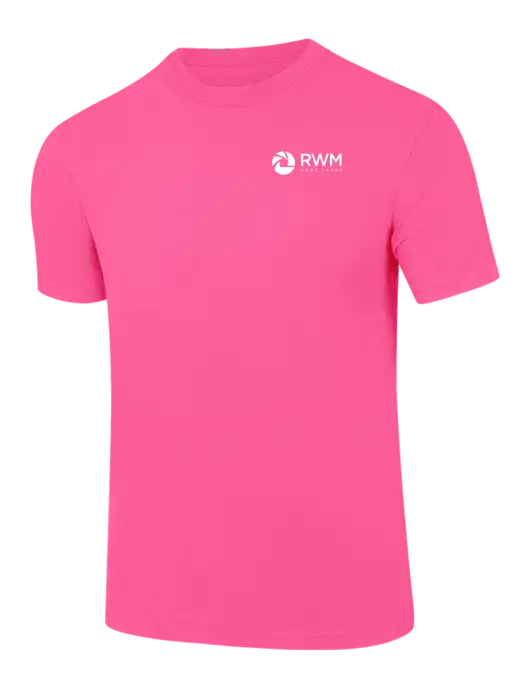 Comfort Colors 6.1 oz Neon Pink Heavyweight Ring Spun T-Shirt w/RWM Home Loans Logo