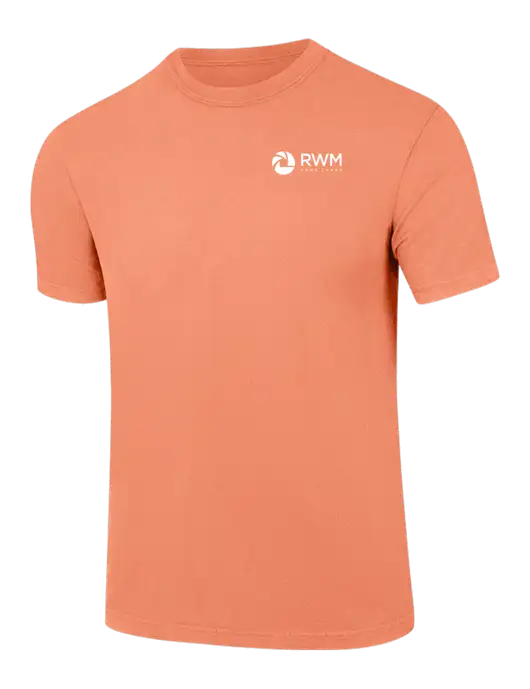 Comfort Colors 6.1 oz Orange Heavyweight Ring Spun T-Shirt w/RWM Home Loans Logo