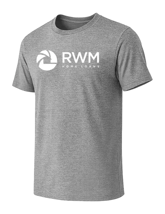 BELLA+CANVAS Heather Grey CVC Short Sleeve Tee w/RWM Home Loans Logo