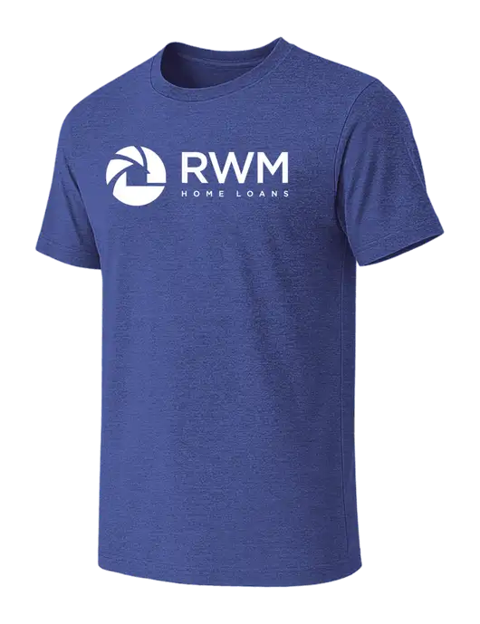 BELLA+CANVAS Heather Royal CVC Short Sleeve Tee w/RWM Home Loans Logo