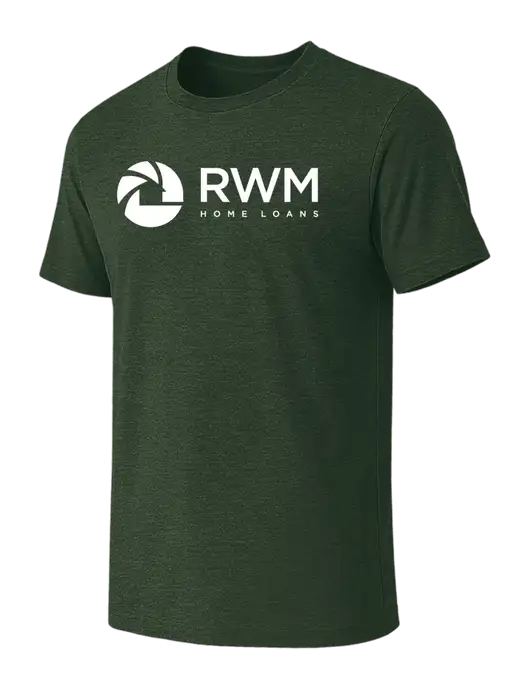 BELLA+CANVAS Heather Forest CVC Short Sleeve Tee w/RWM Home Loans Logo