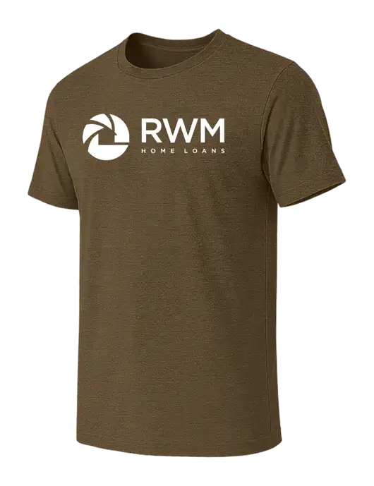 BELLA+CANVAS Heather Olive CVC Short Sleeve Tee w/RWM Home Loans Logo