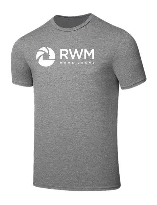 Seriously Soft Grey Frost T-Shirt w/RWM Home Loans Logo
