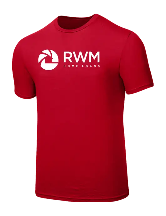 Seriously Soft Red T-Shirt w/RWM Home Loans Logo