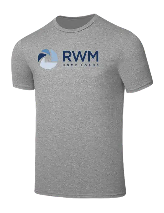 Seriously Soft Light Heather Grey T-Shirt w/RWM Home Loans Logo