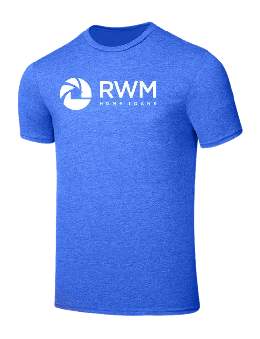 Seriously Soft Royal Frost T-Shirt w/RWM Home Loans Logo
