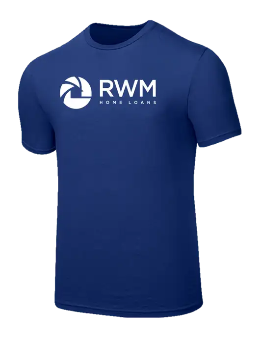 Seriously Soft Dark Royal T-Shirt w/RWM Home Loans Logo