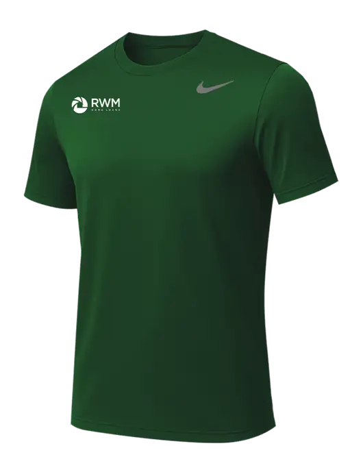 Nike Team rLegend Dark Green T-Shirt w/RWM Home Loans Logo