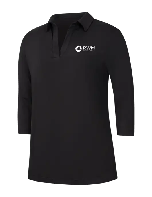 Womens Black Luxe Knit Tunic w/RWM Home Loans Logo
