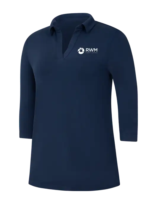 Navy Womens Luxe Knit Tunic w/RWM Home Loans Logo