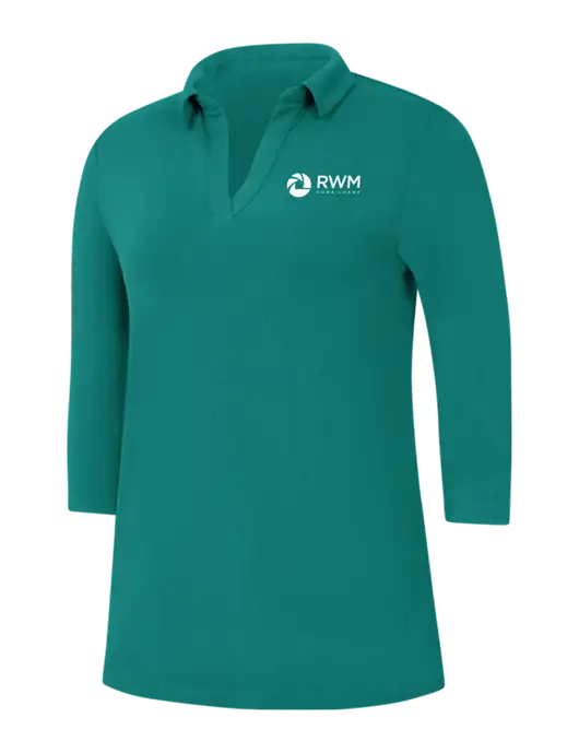 Womens Teal Luxe Knit Tunic w/RWM Home Loans Logo