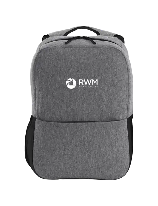 Access Square Laptop Graphite Heather/Black Backpack w/RWM Home Loans Logo