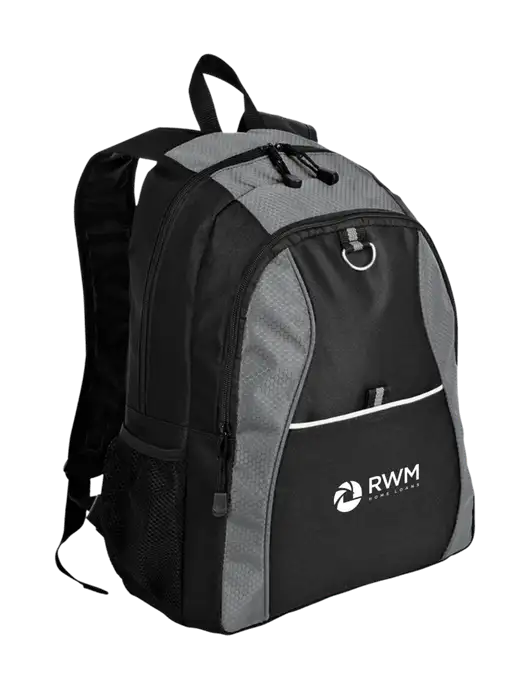 Honeycomb Grey/Black Backpack w/RWM Home Loans Logo