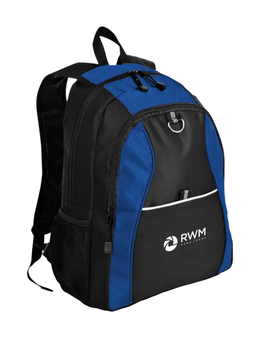 Honeycomb Twilight Blue/Black Backpack w/RWM Home Loans Logo