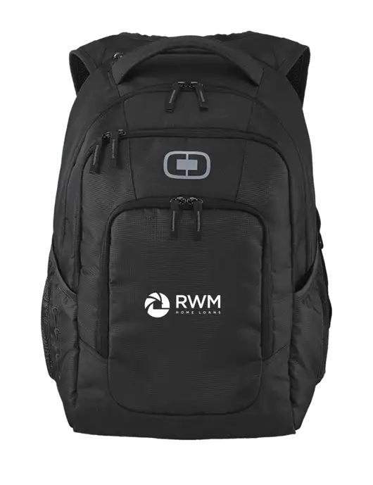 OGIO Black Logan Laptop Backpack
 w/RWM Home Loans Logo
