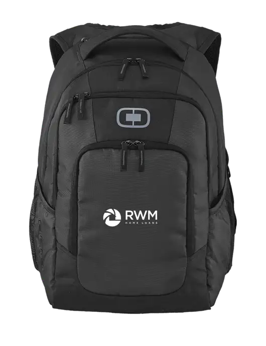 OGIO Diesel Grey Logan Laptop Backpack
 w/RWM Home Loans Logo