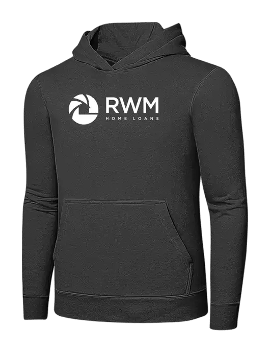 Charcoal 7.8 oz Ring Spun Hooded Sweatshirt w/RWM Home Loans Logo
